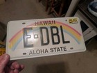 A   1999 Mint Hawaii Vanity License Plate E-dbl Marijuana Weed Edibles Gummies 