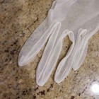 New  Vintage Women Size M l 7 5 White Sheer Nylon Formal 9  Gloves Ruffle Wrist