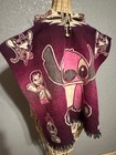 Native Creations Kids Stitch 100  Alpaca Poncho Handcrafted In Ecuador Pink Hood