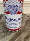Rare Vintage Budweiser Can Metal Cooler 1970   s Holds 6 Pack Tailgate
