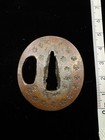 Copper Tsuba Fuchi Koshirae Unsigned Edo Period Japanese Sword Fittings