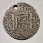 1773 Nr Colombia Bogota Nuevo Reino 1 Real Holed Charles Iii Very Rare Type