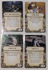 Star Wars X-wing Miniatures- Astromech Upgrade Cards 4 In Sleeves