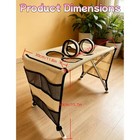 Foldable Pet Cradle Table Space-saving Dog Grooming Stand Mesh Washing Stand