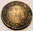 1859 Canada Large One Cent