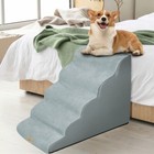 Bingopaw 5 Steps Curved Dog Stairs Ramp Stairs Non-slip Bed Sofa Dog Ladder Ramp