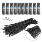 1000 Pc Pack 12 inch Black Network 40 Lbs Zip Nylon Cable Cord Wire Tie Strap Wi