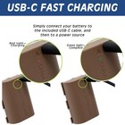 Wasabi Power Usb Battery For Canon Lp-e6 With Usb-c Fast Charging