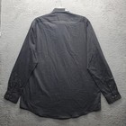 Van Heusen Dress Shirt Men 17 5 Gray Performance Wrinkle Free Tall Fit Button-up