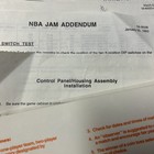 Original Factory Nba Jam With Schematics   Extras Arcade Video Game Manual