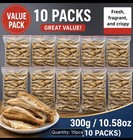 10pks Crispy Yellow Croaker Fish Snacks  Original Flavor  Total 30g Each  300g 