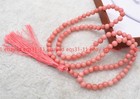 6mm Pink Rhodochrosite 108 Prayer Beads Tibet Buddhist Mala Bracelet Necklace
