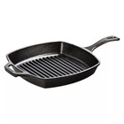 Lodge 10 5  Cast Iron Square Grill Pan  Preseasoned  Even-heating  Induction   O