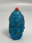 Collection Exquisite Coloured Glaze Painted Snuff Bottle Zhong Kui Handicrafts