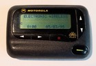 Vintage Motorola Gold Flex 1990s Pager Alphanumeric W Belt Clip Working Clean
