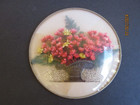 Lot Of 3 Antique Bubble Glass Dry Flowers Wall Art