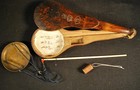 Vintage Japanese Hakari Balance Scale  W Original Weight  Bone Shaft   Case