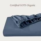 Bare Home Organic Cotton Percale Fitted Bottom Sheet - 260 Thread Count