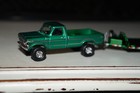 1978 Ford F-250 Truck Green Custom Hitch   Tow Tandem Trailer 1 64 Greenlight