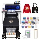 A3   Xp600 Dtf Printer With Shaker Machine And 5 500ml Ink  100m Pet Film Powder