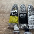 Lot Of 5 Artist Oil Paint Tubes Winsor Newton Artisan Winton Gamblin 1980 37ml