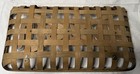 Rustic Farmhouse Welcome Bamboo Basket Weave Wall Hanging Sign 19 Inch Vintage