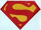 7 8  X 11 6  Embroidered Christopher Reeve Red yellow  Superman Chest Logo Patch