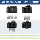 Wasabi Power Battery For Nikon En-el14  En-el14a  2-pack 