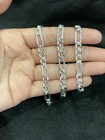  925 Sterling Silver Men s Boys Girls Women s Figaro Chain Necklace 24 
