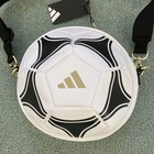 Nwt Adidas Soccer Ball Crossbody White black gold Metallic Jl4146