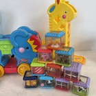 Fisher Price Peek A Boo Blocks Tumblin  Sounds Giraffe Elephant   Zebra Lot