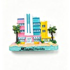 Usa Miami Beach Florida Tourist Souvenir Resin Refrigerator Fridge Magnet Craft
