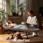 Folding Nap Bed W pillow - Adjustable Backrest For Dorm   Small Spaces