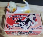 Vintage Old Toy Occupied Japan Tin   Celluloid Wind Up Tumbling Fido Circa 1960s