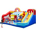 Inflatable Bounce House Bouncer For Kids W  Toy Market Stand   Slide 450w Blower