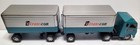 Vintage Japan Tin Friction Tc Transcon Truck And Trailers   excellent   W box  