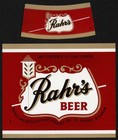 Vintage Label Rahrs Beer With Neck Green Bay Brewing Oshkosh Wisconsin N-mint 