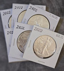 Lot Of 4 2022 Silver American Eagle 1 Oz Bu Coin Us  1 Dollar Uncirculated