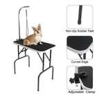 New 32 groome Adjustable Folding Pet Dog Cat Grooming Table W arm noose Rubber