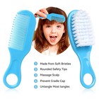 Baby Grooming Kit  Infant Safety Care Set With Hair Brush Comb Nail Blue 