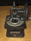 Vtg Hand Wheel Crank Coffee pepper Grinder mill  Wood Cast Iron Rustic