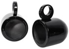Pair Rockville Mac65b 6 5  Black Aluminum Wakeboard Tower Speaker Pod Enclosures