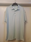Arnold Palmer Polo Shirt Men Xxl  Green white Striped Golf Travel Work -  Nwot