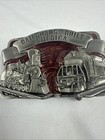 Vintage Train Engine Locomotive Railroad Belt Buckle Western Collectible