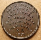 Ht-194 Low 124 Nice Unc - Nathaniel March   William Simes   Co - Portsmouth Nh