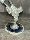 Vintage Pewter Wizard Ray Lamb Crystal Ball Figure Book Perth 1989 Fantasy