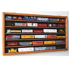 Ho Scale Train Display Case Cabinet Wall Rack W uv Protection- Lockable -oak