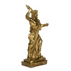 Zeus Greek God Jupiter Thunder Statue Figurine Bronze Tone Alabaster 6 29 Inches