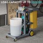 Janitorial Cart  Cleaning Carts On Wheels  3-shelf Commercial Traditional