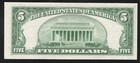 1953  5 Silver Certificate Blue Seal Five Dollar Bill Fr 1655 0318
